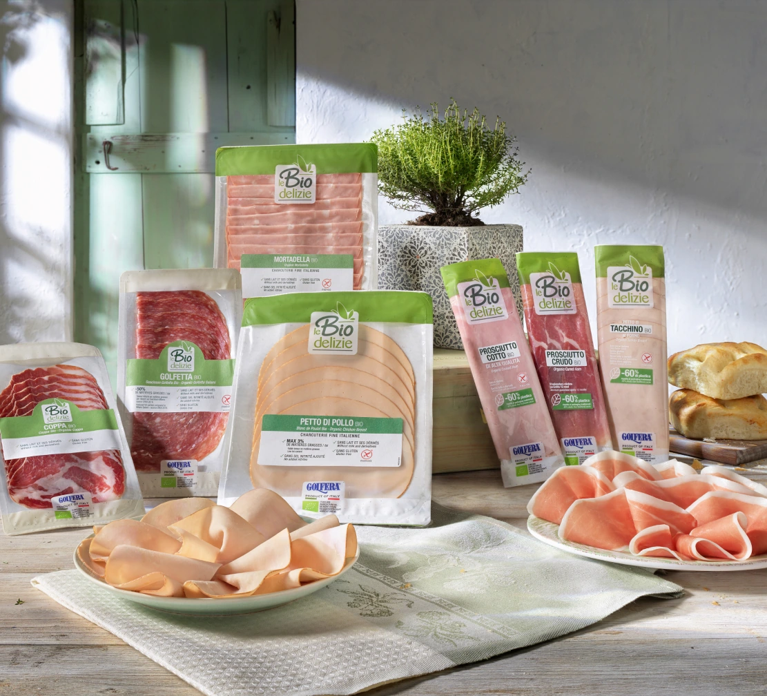 Biodelizie Golfera: affettati bio senza nitriti aggiunti con packaging ecosostenibile