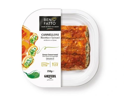 Cannelloni mit Ricotta und Spinat