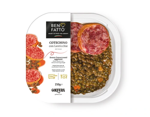 Cotechino aux lentilles