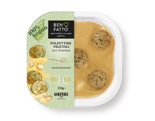 Plant-Based Meatballs with Hummus