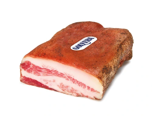 Guanciale mit pfeffer