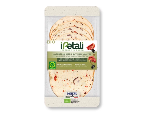 iPetali mit getrockneten Tomaten, schwarzen Oliven und Kapern